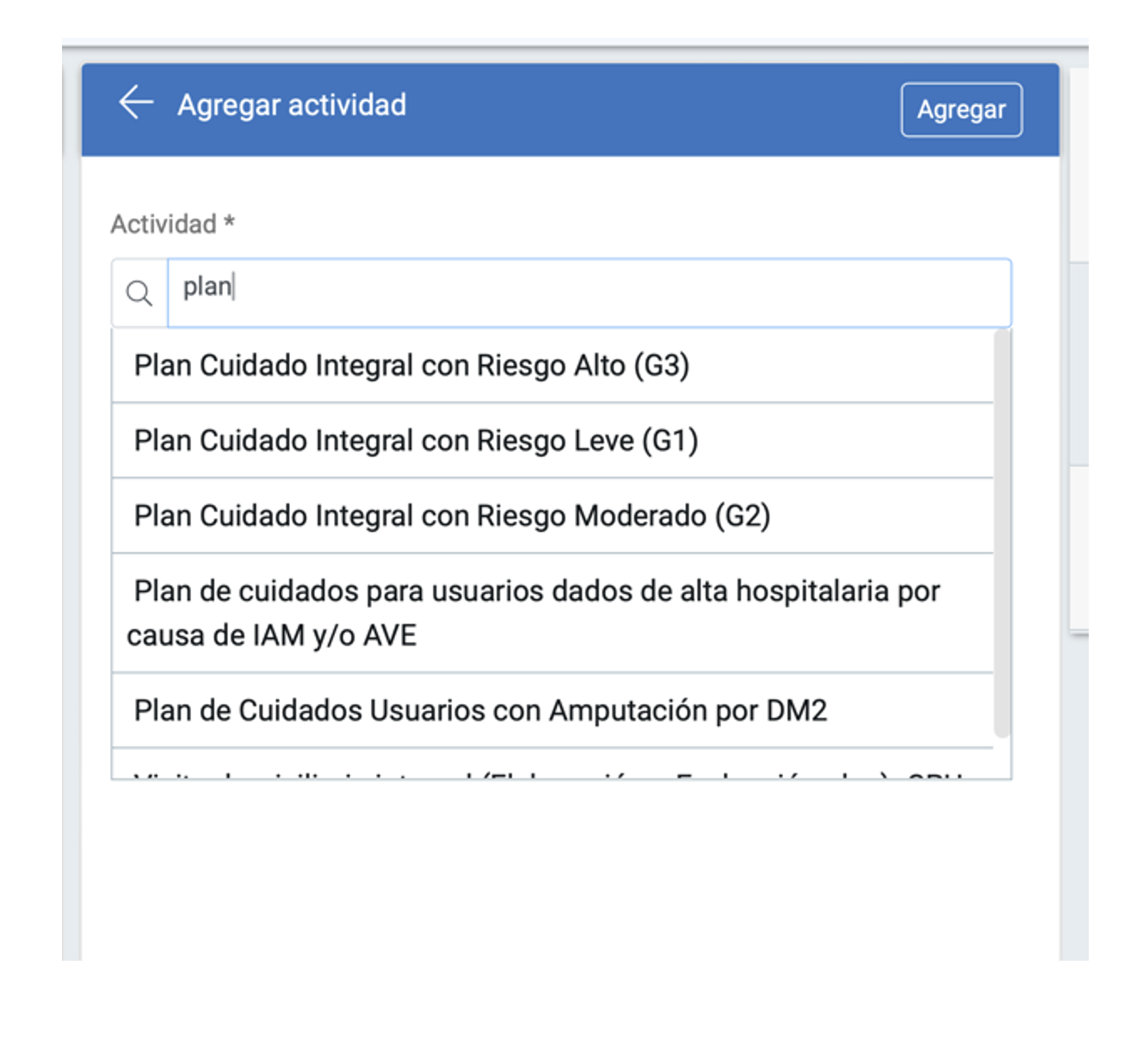 Plan cuidado integral